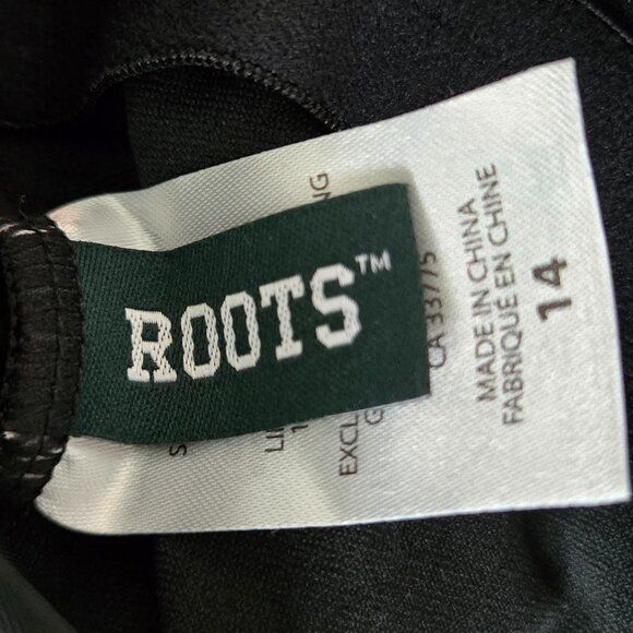 NWOT Roots One Piece Swimsuit Women's Racer Back Bathing Suit Minimal Bikini 14 - Picture 6 of 7